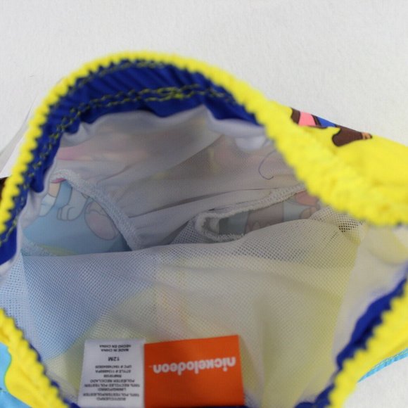 Nickelodeon Paw Patrol Swim Trunks Baby Boys Size 12 Months Blue Yellow UPF 50+ - Picture 5 of 5